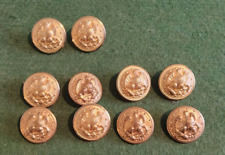 Lot of 10 Vintage US Navy/Army Eagle Anchor Brass Button unmarked 1