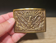 Antique Style Civil War American Eagle Belt Plate Buckle picture