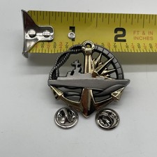 French Military Surface Workers Certificate Badge Commander Arthus B Clutch Back