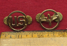 Post WWII era USAF early US and Air Force gold cut out collar brass Meyer marked picture