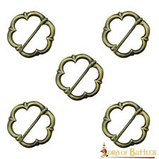 Viking  Brooch Medieval Annular Pin Closure Fully Functional Accessory Set of 5 picture