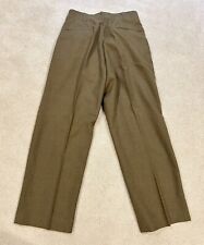 Vtg Used Original WW2 US Army Button Fly Wool Pants Trousers 34x31 picture