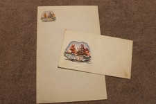 Original WW2 U.S. Home Front Patriotic Letter Head and Matching Envelope Set