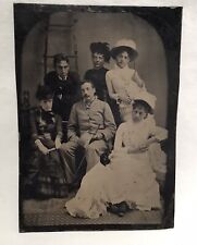 Vintage Family Tintype Photo with Provenance Circa 1864 *Antique* picture