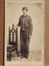 Cdv of a soldier of unidentified soldier in a New York State jacket, Albion, NY picture