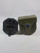Vintage US Military M2 Artillery Compass w/ Case Broken Mirror For Parts Repair