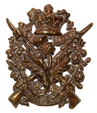 BRITISH MILITARY CAP BADGES,  Aberdeen Militia Volunteers Cap Badge, 1860-1880