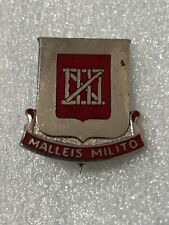 US Military 62nd Engineer Battalion Insignia Pin - Malleis Milito picture
