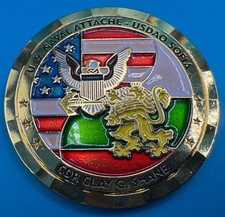 USN U.S. Naval Attache - USDAO SOFIA CDR Clay Shane HTF Military Challenge Coin