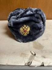 Genuine Russian Ushanka, Gray, Unused.