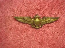 WW II US Navy-Marine Corps Amico Pilot Sterling and Gold Wing-Pinback picture