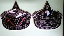 CHALLENGE COIN 101ST AIRBORNE DIVISION EAGLE'S TREASURE AIR ASSAULT LTC & CSM