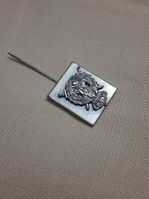 Army AIR FORCE Police ACADEMY Officer Marine vintage pin badge Silver