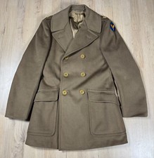 Vintage WW2 US Army M-1926 Officer MAJOR Overcoat Mackinaw Jacket Coat Air Corps