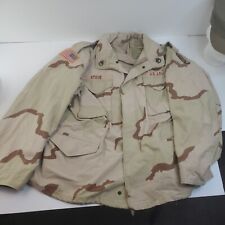 US MILITARY DCU COLD WEATHER  FIELD JACKET COAT  SZ XLarge Regular with patches  picture