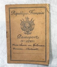 Rare 1948 French Passport Allied Occupation of Austria Cold War History Ephemera