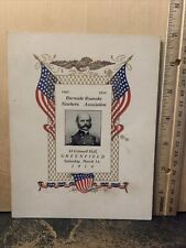 Burnside Roanoke Newbern Association 1914 Commemorative Card 1862- 1914￼￼ picture