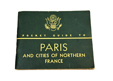 Pocket Guide to PARIS Northern France 1944 U.S. Army picture