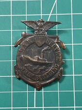 WW1 War Service Ship Building Pin Badge Vintage #2 picture