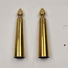 Civil War Period Brass Springfield Scabbard Tips for Bayonet Scabbards Lot of 2 picture