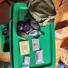 US Army M40 Chemical Gas Mask With Bag,  Cannister, Paperwork And PMCS Book picture