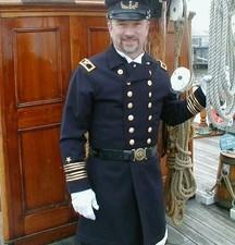 NavyBlue Military US Civil War Naval Officers Frock Coat - Lieutenant Commander