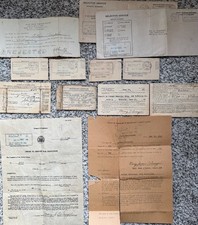 Vintage WWII Detroit MI Selective Service Draft Document Lot Arthur Karpeles 4-F