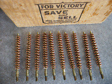 LOT OF 10 US WW2 30 Caliber Bore Brush Cleaning Brush Copper/ Brass picture