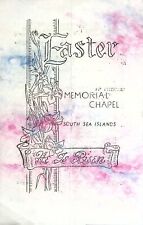 1945 Military Easter Religious Program South Sea Island Memorial Chapel picture