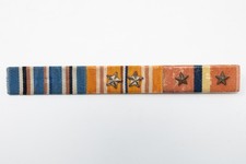 WWII 1/2 Inch Ribbon Bar US Navy Pacific Theater Silver Campaign Stars Pinback