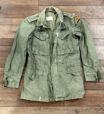 Original NAMED 1960s US 7th Army Vintage M-1951 M51 Combat Field Coat Jacket SM