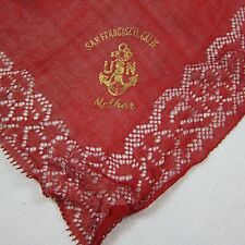 Vintage WWII US Navy Handkerchief San Francisco California 