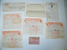 1934 ARMY SIGNAL CORPS PERSONAL RADIOGRAMS, MENUS, WAR CARD, HUBBELL picture