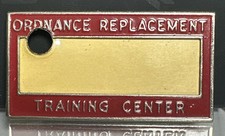 WWII 1940’s Ordinance Replacement Training Center Name Badge Pinback