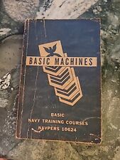 VINTAGE 1946 NAVY BASIC MACHINES NAVPERS 10624 TRAINING COURSES MANUAL picture