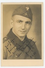 WWII German Photo Portrait KIA Battle of Berlin April 1945 Original Signed Named