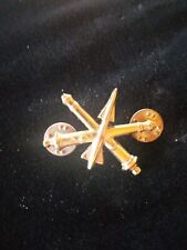 Army Air Defense Artillery Officer's Brass  Pin picture