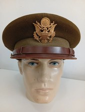 WWII US Army & AAF Army Air Force Officer Visor Hat Cap Size 7 1/8 original