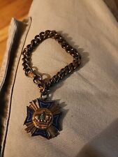 Vintage Order of the Crown Medal on Short Copper Chain Unknown Origin picture