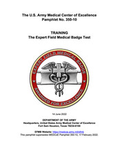 1,517 page 68W EXPERT FIELD MEDICAL BADGE EFMB TRAINING Manual & Workbook on CD