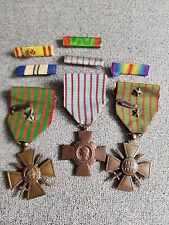 WW1 FRENCH MEDALS -RIBBONS DEALER LOT SALE SEE AUCTIONS -HUGE SALE GOING ON picture