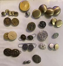 Vintage Military And Other Button Lot 40s 50s 60s More Old picture