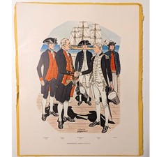 Uniforms Of The US Navy 1776-1896, Set of 12 Prints US Naval History Div. 1966