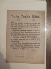 1848 German Document Printed In BERLIN picture