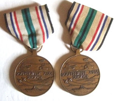 U S Army Medal Service In Asia TWO Vintage Medals