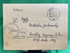 German WW2 Pay Document For Luftwaffe Soldier Willi Ziskowsky January 1945 picture