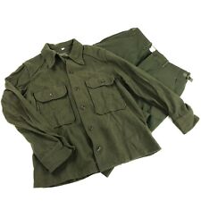 US Army Wool Shirt & Trousers Winter Set Vintage OG 108 Pants & Top MEDIUM picture