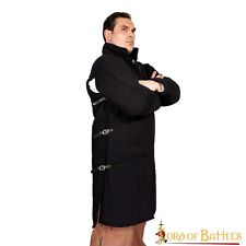  Padded Gambeson Type 3 with Side Buckles Canvas Cotton Medieval Black Large picture
