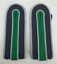 PAIR East German Hauptsekretar Zoll Customs Shoulder Boards Straps Insignia DDR