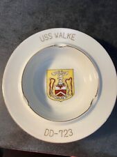 USS WALKE DD-723 ASHTRAY VINTAGE REMARKABLE CONDITION picture